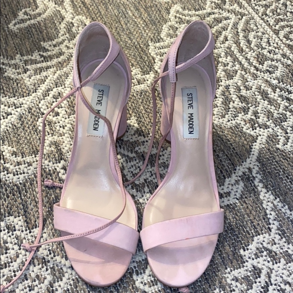 Steve Madden Pink suede heels🌸💖